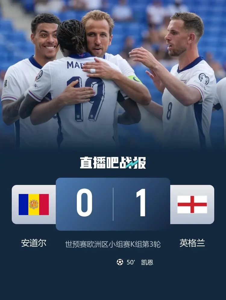 包含英格兰大胜安道尔,提前一步晋级的词条 包含英格兰大胜安道尔,提前一步晋级的词条