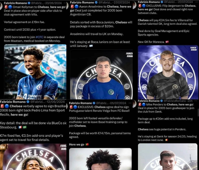 关于英超新赛季引援花费榜出炉，切尔西居首的信息